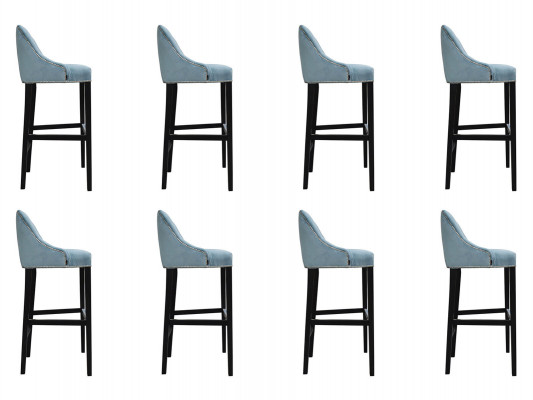 8x Ontwerp Kruk Barkruk Gestoffeerde Stoelen Fauteuil Woonkamer Stoel Barkruk