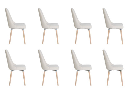8x Design gestoffeerde stoelen Stoel Zie set fauteuil lounge club set