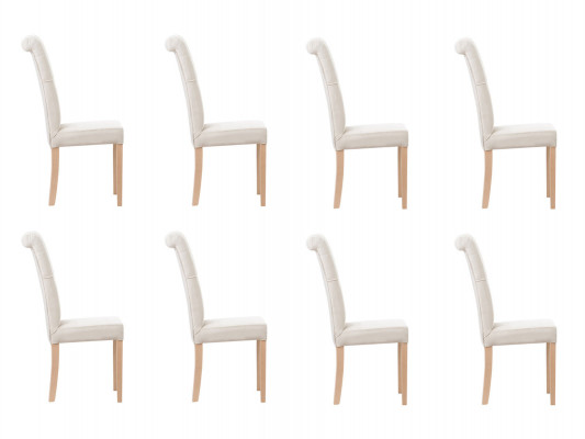 8x Ontwerp gestoffeerde zitstoelen stoel Bekijk set van fauteuils Lounge Club Set