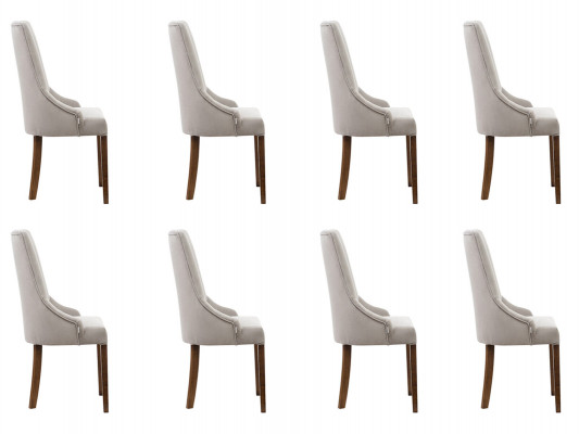 8x Ontwerpers Kussensstoelset met fauteuils volledige loungestoelen met leuning.