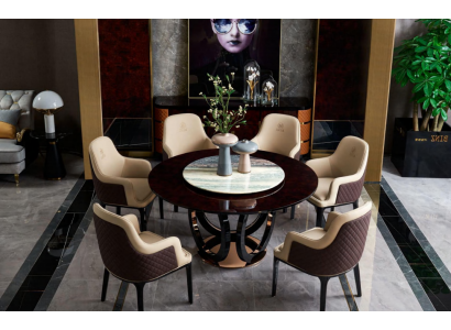 Designer stoel Luxe armstoel Gestoffeerde stoelen 1x fauteuil Woon- en eetkamer Leder