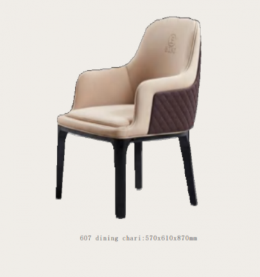 Designer stoel Luxe armstoel Gestoffeerde stoelen 1x fauteuil Woon- en eetkamer Leder