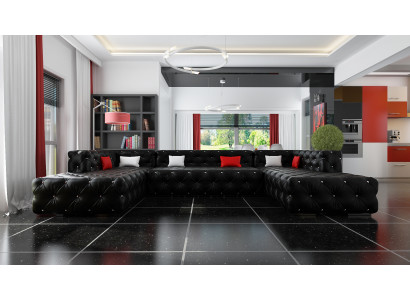 Hoekbank Chesterfield woonlandschap Luxe designer bankbank Sofa bank bekleding hoekbank