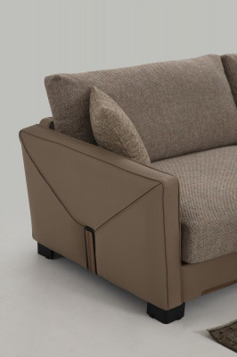 Bankstel 3-zits Driezits Moderne Stof Beige Bankstellen Design Woonkamer