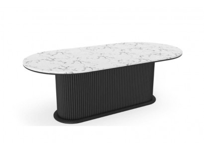 Eettafel hout Eettafel modern zwart ovale tafel Meubels Modern Nieuw