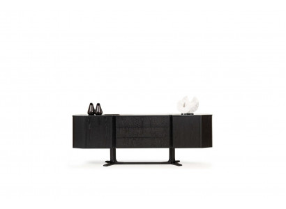 Moderne zwarte houten kast ontworpen dressoir luxe dressoir commode