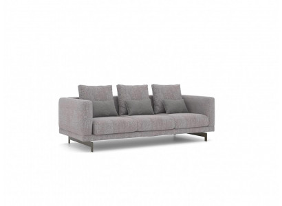 Grijze bank van drie zitsbank woonkamer Modern design Luxe gestoffeerde meubels