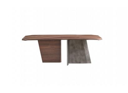 Ontwerper Bruine eettafel Luxe houten eettafel Eetkamer Hoogwaardige meubels