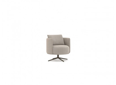 Grijze fauteuil woonkamer meubels luxe textiel gestoffeerde fauteuil inrichting