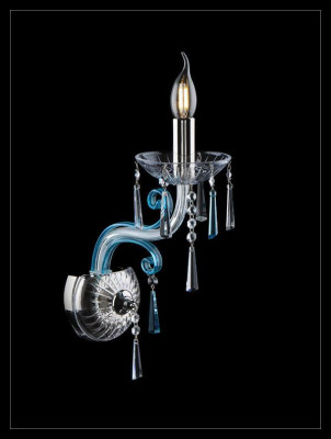 Wandlamp Bohemia kroonluchter antieke stijl wandlamp verlichting blauw