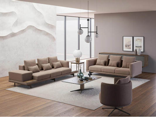 Bankstel Bankbekleding Designbankstellen Set Driepersoons Nieuwe Fauteuil met Bekleding