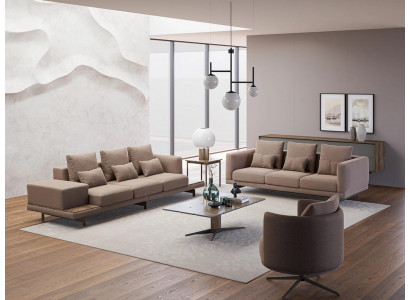 Bankstel Bankbekleding Designbankstellen Set Driepersoons Nieuwe Fauteuil met Bekleding