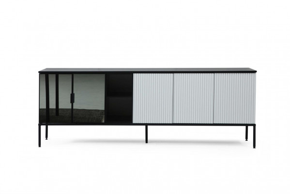 Eetkamergroep Eettafel Stoelen Dressoir Tafel Hout Set 6-delig Wit