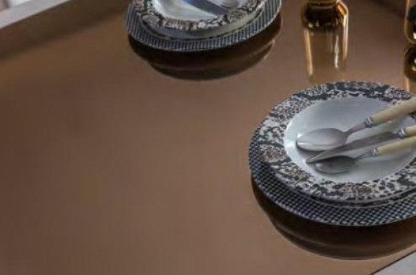 Nobel eetkamerset Luxe glazen tafel Roestvrijstalen stoelen Modern 7-delig set