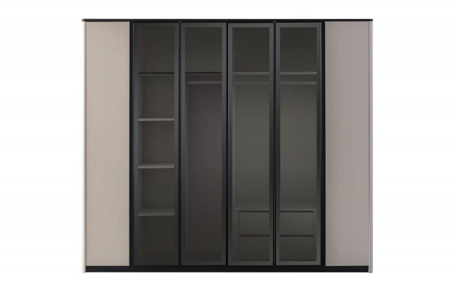 Kledingkast Kapstok Kast Modern Houten Kast Grijs