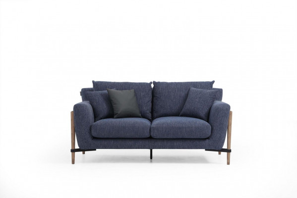 Vierzitsbank 4-zits stoffen bankstellen Modern Design Woonkamer Blauw