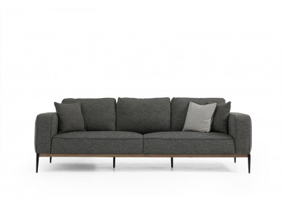 Vierzitsbank 4-zits stoffen bankstellen modern design woonkamer grijs