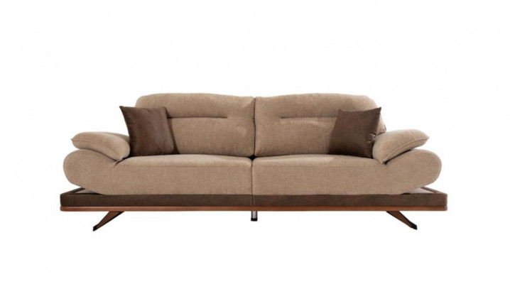 Designer woonkamerset van 2x 3-zitsbanken en 2x fauteuils nieuw 4-delig.