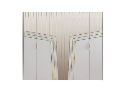 Moderne witte kledingkast houten kast slaapkamer luxe meubels nieuw