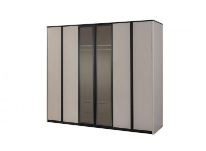 Kast Kledingkast Kapstok Moderne houten kast Grijs