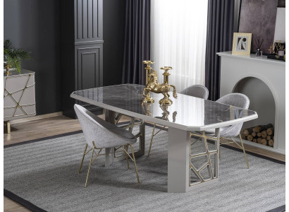 Eetkamer Moderne Meubels Luxe Eettafel 4 stoelen Moderne set