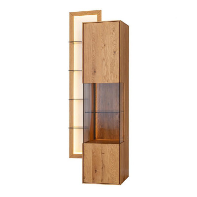 Designer eetkamer dressoir Bruin houten kast Woonkamer vitrine Nieuw