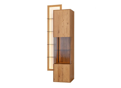 Designer eetkamer dressoir Bruin houten kast Woonkamer vitrine Nieuw