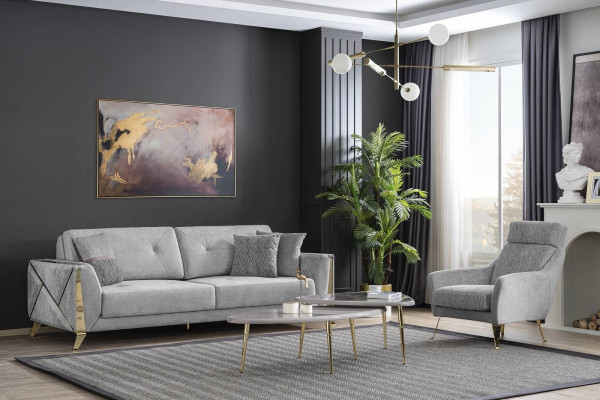 Zitgroep Designer Bankstellen 3-zits Luxe Fauteuil Salontafels 4-delig