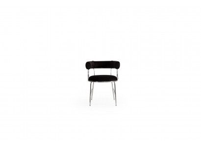 Ontwerper Zwarte Barkruk Luxe Eetkamer Metalen Frame Stoelen