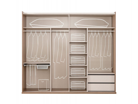 Kledingkasten Moderne Kledingkast Kasten Goud Hout Slaapkamer