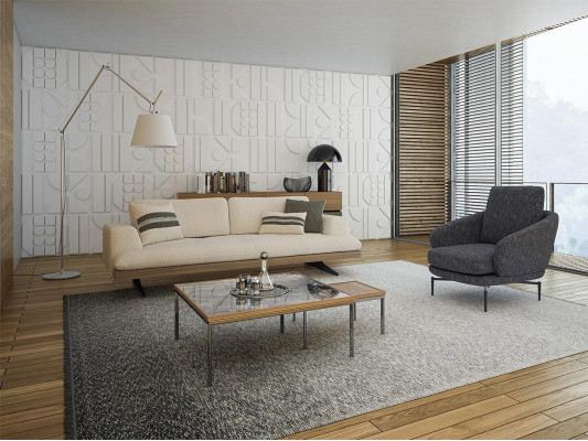 Woonkamerbankstel Driepersoonsbank Bank Ontwerpfauteuil Modern Salontafel Nieuw