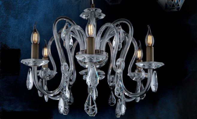 Kristallen kroonluchter hanglamp plafondlamp Bohemen van lamp.