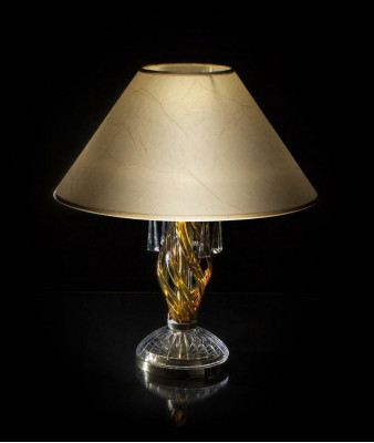 Kristallen bureau lamp tafel Elite Bohemen voet nachtkastje nieuw