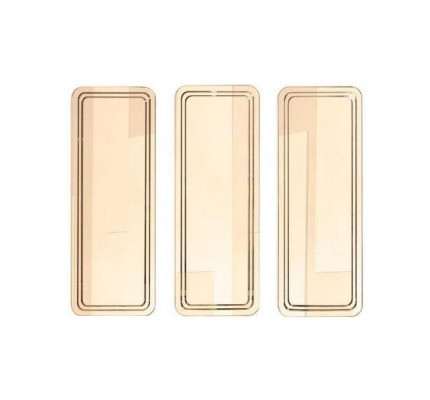 Gouden moderne spiegelset wandspiegel kaptafel spiegels 3-delig