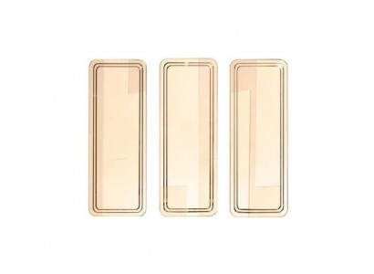 Gouden moderne spiegelset wandspiegel kaptafel spiegels 3-delig