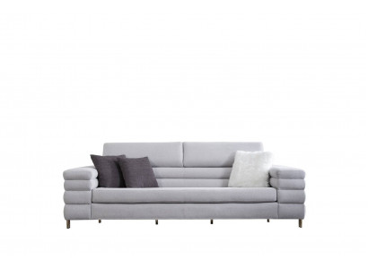Grijze driezits luxe 3-zits bank woonkamer meubels houten frame bankstel