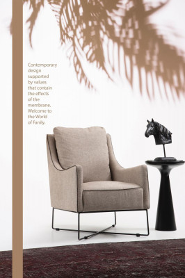 Bankstel 4-zits fauteuil Vierzitter Grijs Stof Bankstellen Modern Design