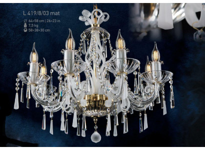 Kristallen kroonluchter, hanglampen, licht plafondlamp, Bohemen.