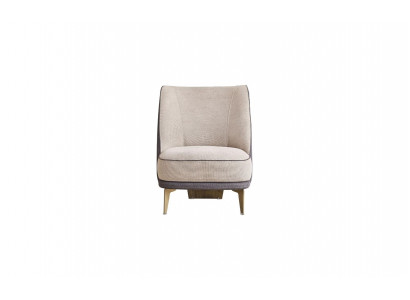 Beige fauteuil Woonkamer Meubels Luxueuze gestoffeerde fauteuil Designer 1-zits