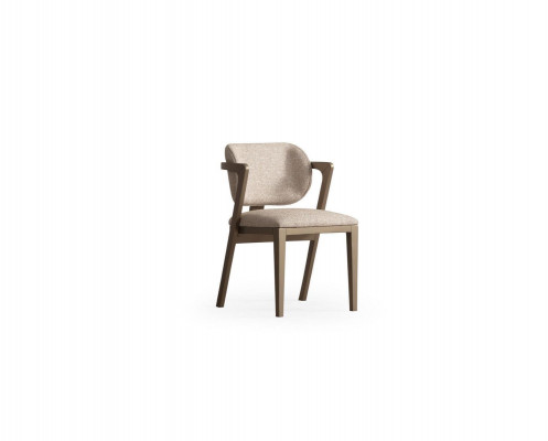 Beige eetkamerstoel Exclusieve eetkamerstoelen Designer houten frame