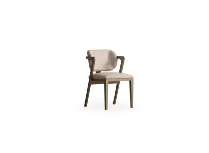 Beige eetkamerstoel Exclusieve eetkamerstoelen Designer houten frame