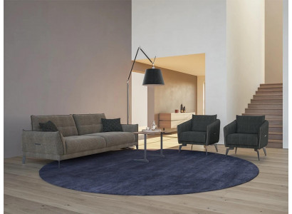 Ontwerp Grijs Bankstel Driepersoons Modern 2x Fauteuil Luxe Salontafel