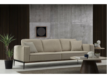 Bank Driedeck Couch Stof Modern Sofas Ontwerp Woonkamer Beige