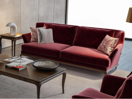 Ontwerp stoffen bankstel stoffen driezitsbank luxe inrichting woonkamer nieuw