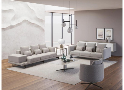 Bankstel Woonkamer Modern Set 2x Bank Driezits Bankstel Fauteuil