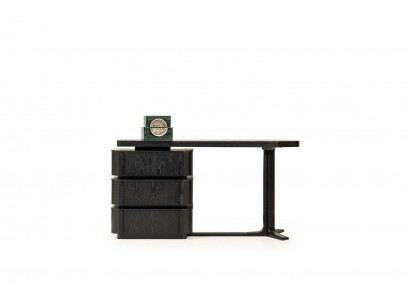 Zwarte kaptafel kaptafel make-uptafel houten kaptafel met console