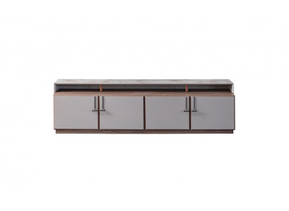 Sideboard TV-standaard RTV Lowboard Grijs Woonkamer Houten Tafel Kast