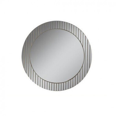 Grijze ronde spiegel Designer gangspiegel Moderne decoratiespiegel Luxe meubels