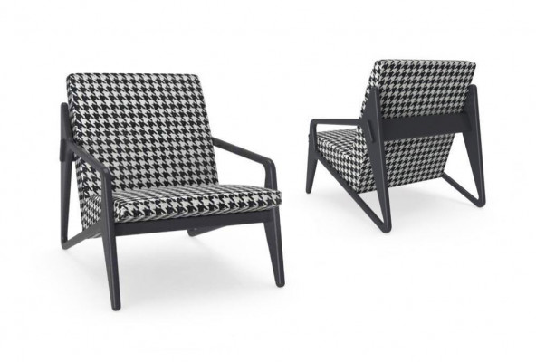 Luxe fauteuil woonkamer textiel fauteuil modern design bekleding nieuw