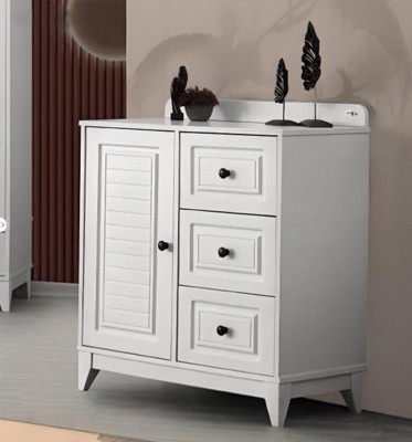 Luxe witte stijlvolle commode voor baby houten meubels voor kinderkamer